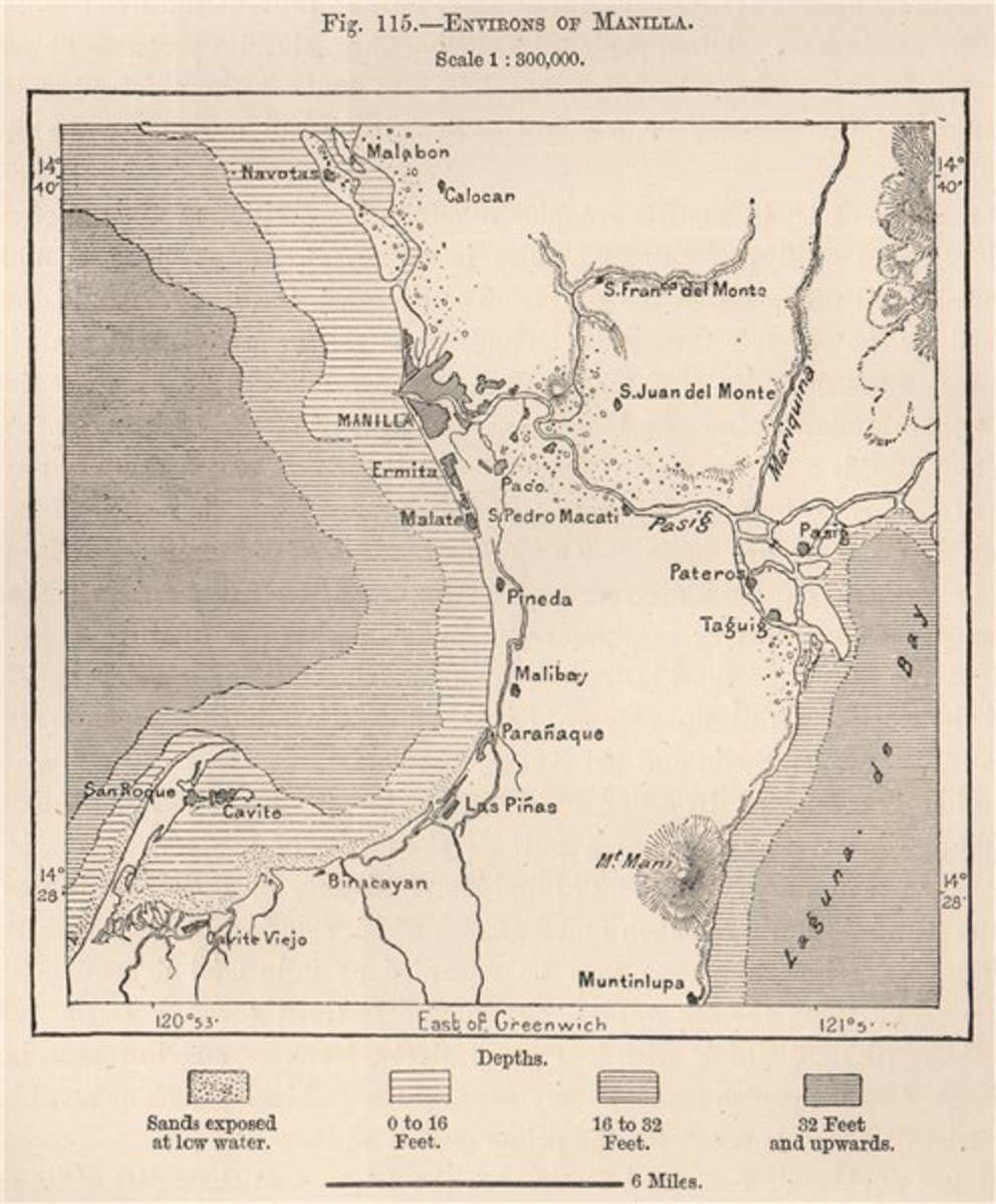 1885 map of Manila created by Frenchman Élisée Reclus.
