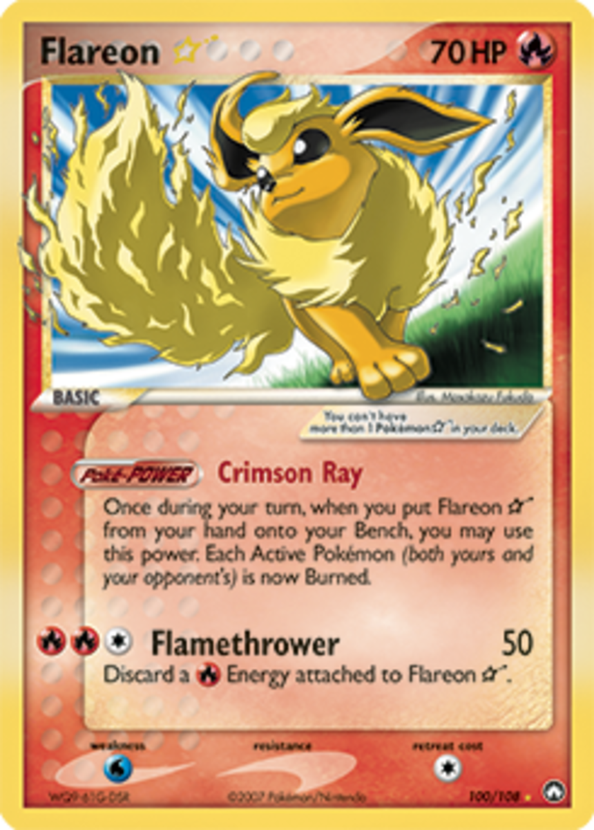 Flareon Gold Star (100)—EX Power Keepers, 2007