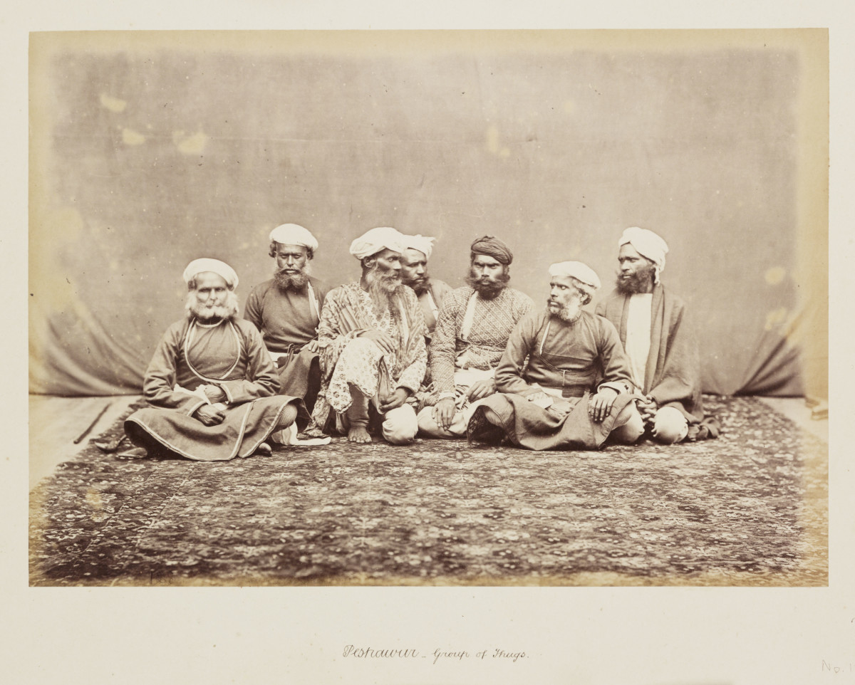 Peshawur - Group of Thugs, c 1865