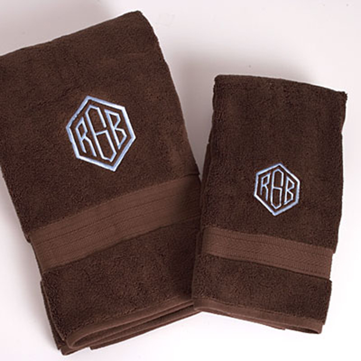Monogrammed towels are a great gift for newlyweds.
