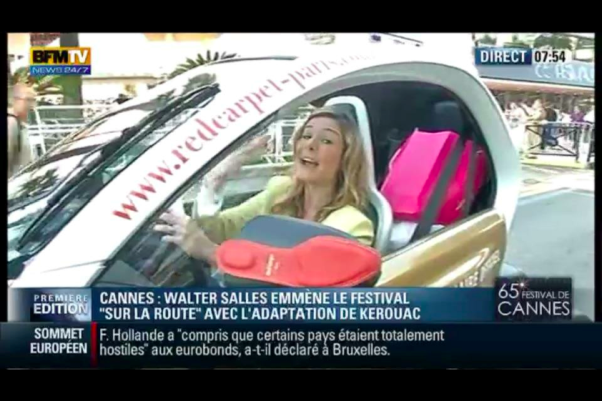 BFM Business Radio & TV featuring Red Carpet Insoles on the Renault at the Cannes Film Festival