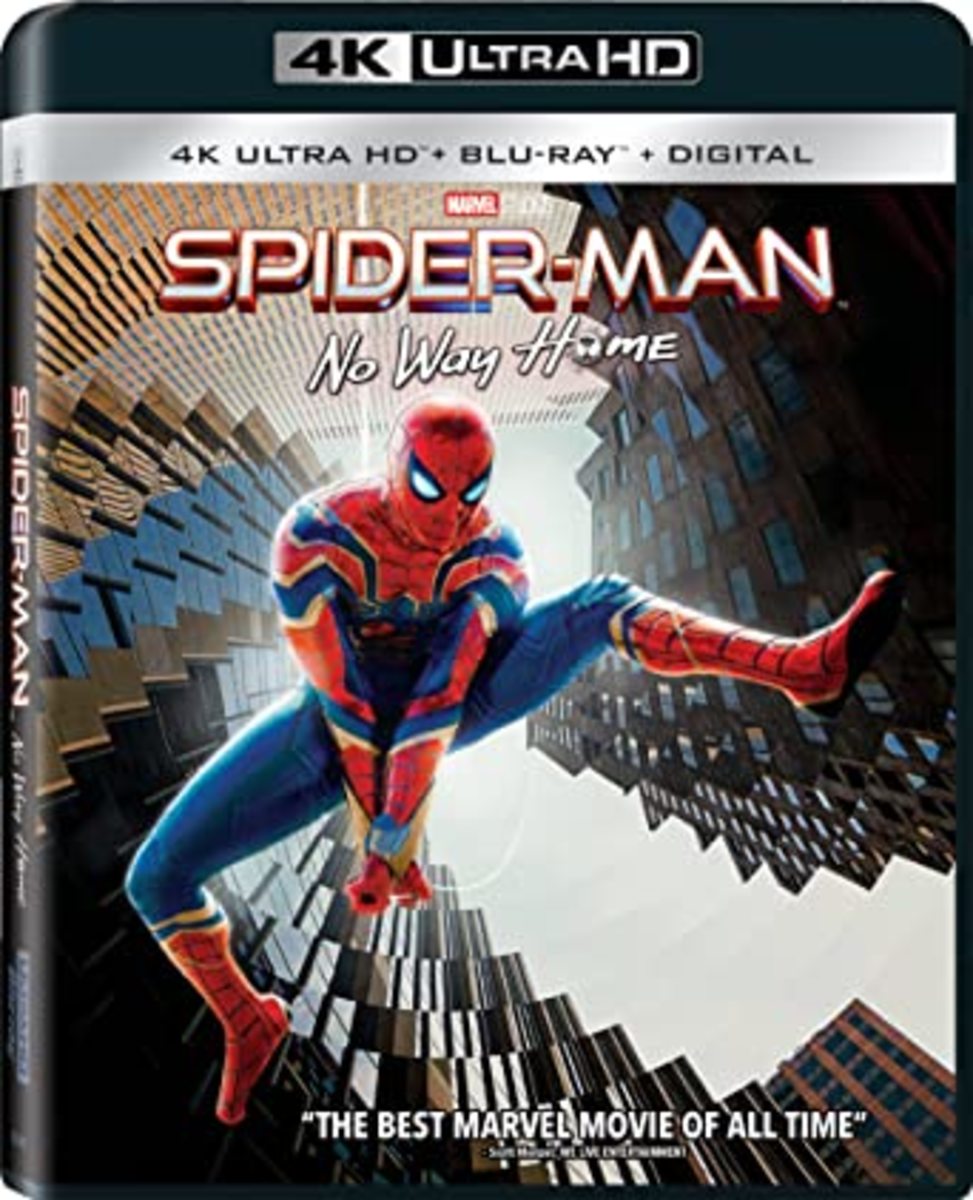 "Spider-Man: No Way Home" official 4K blu-ray cover.