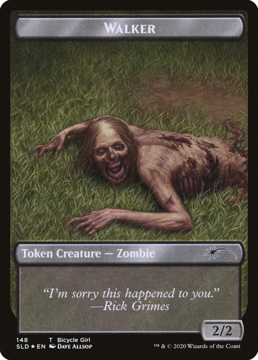 A 2/2 zombie walker token
