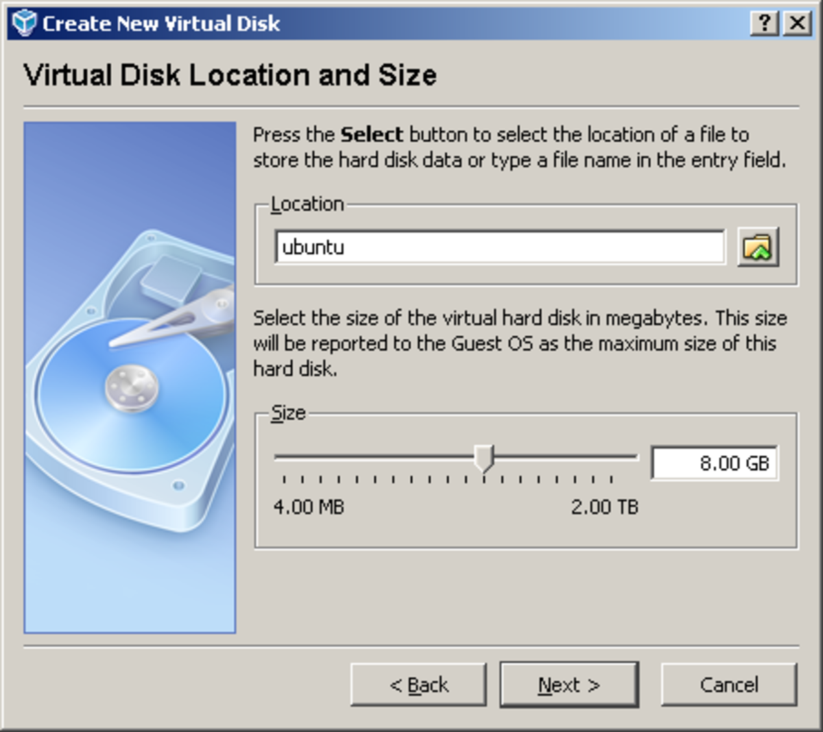 virtualbox linux server