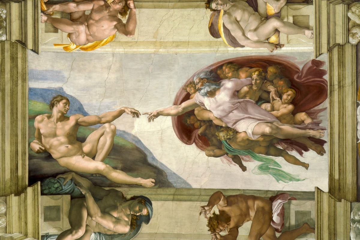 Sistine Chapel - Michelangelo Creation of Adam