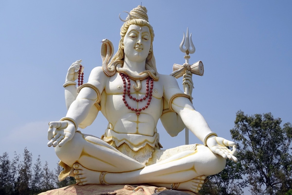 With the noted exception of his dancing form, Shiva is almost always shown with his trident, or Trishula.