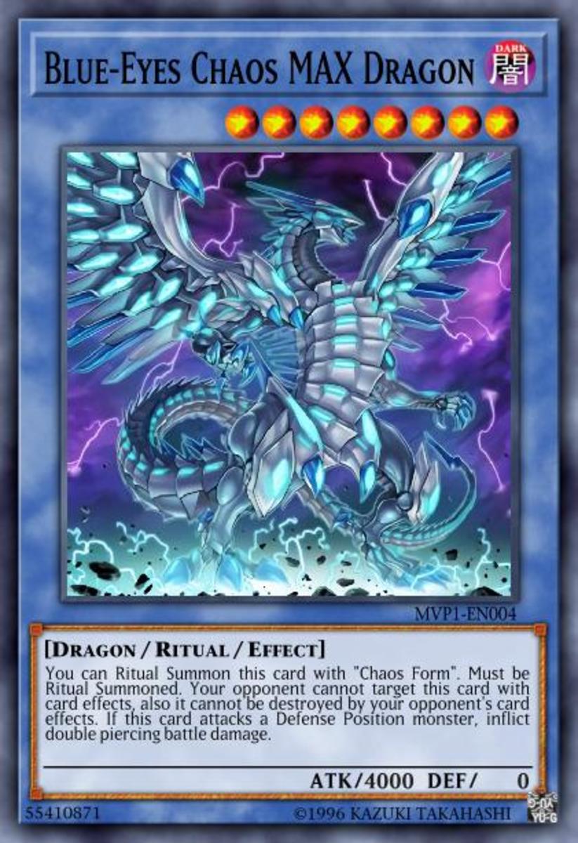 Blue-Eyes White Dragon in defense mode