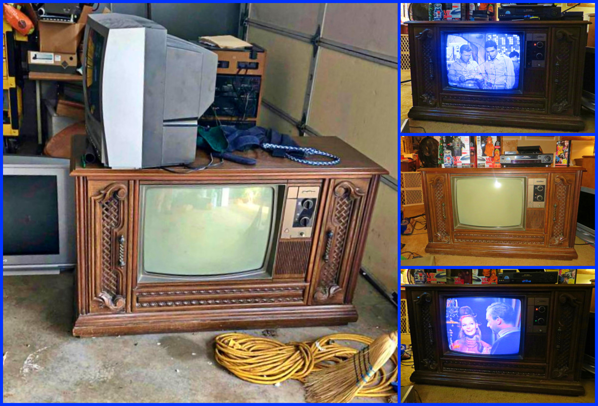 Quasar Color Console Television Model Wl9439sp, and Other Vintage ...