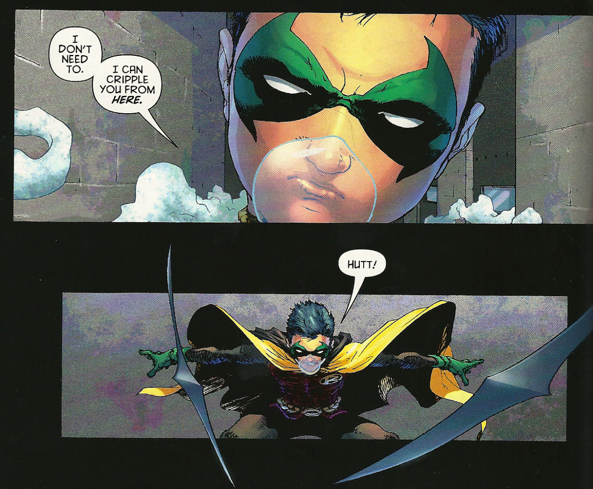 Damian Wayne, fighting crime his way.