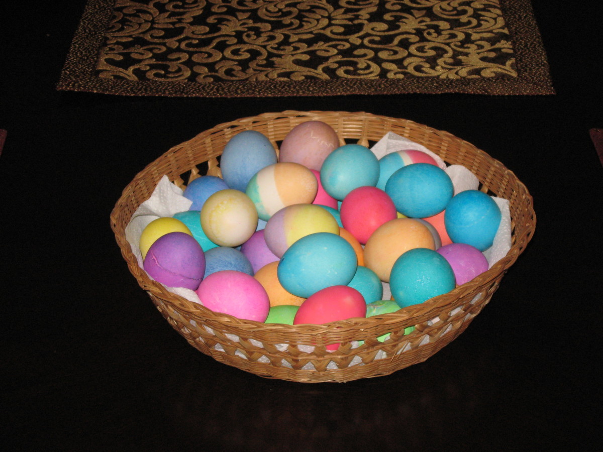A Basket of Easter Eggs