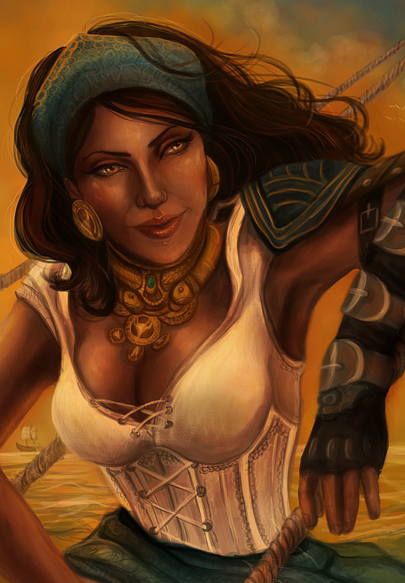 A beautiful fan art of an older Isabela.