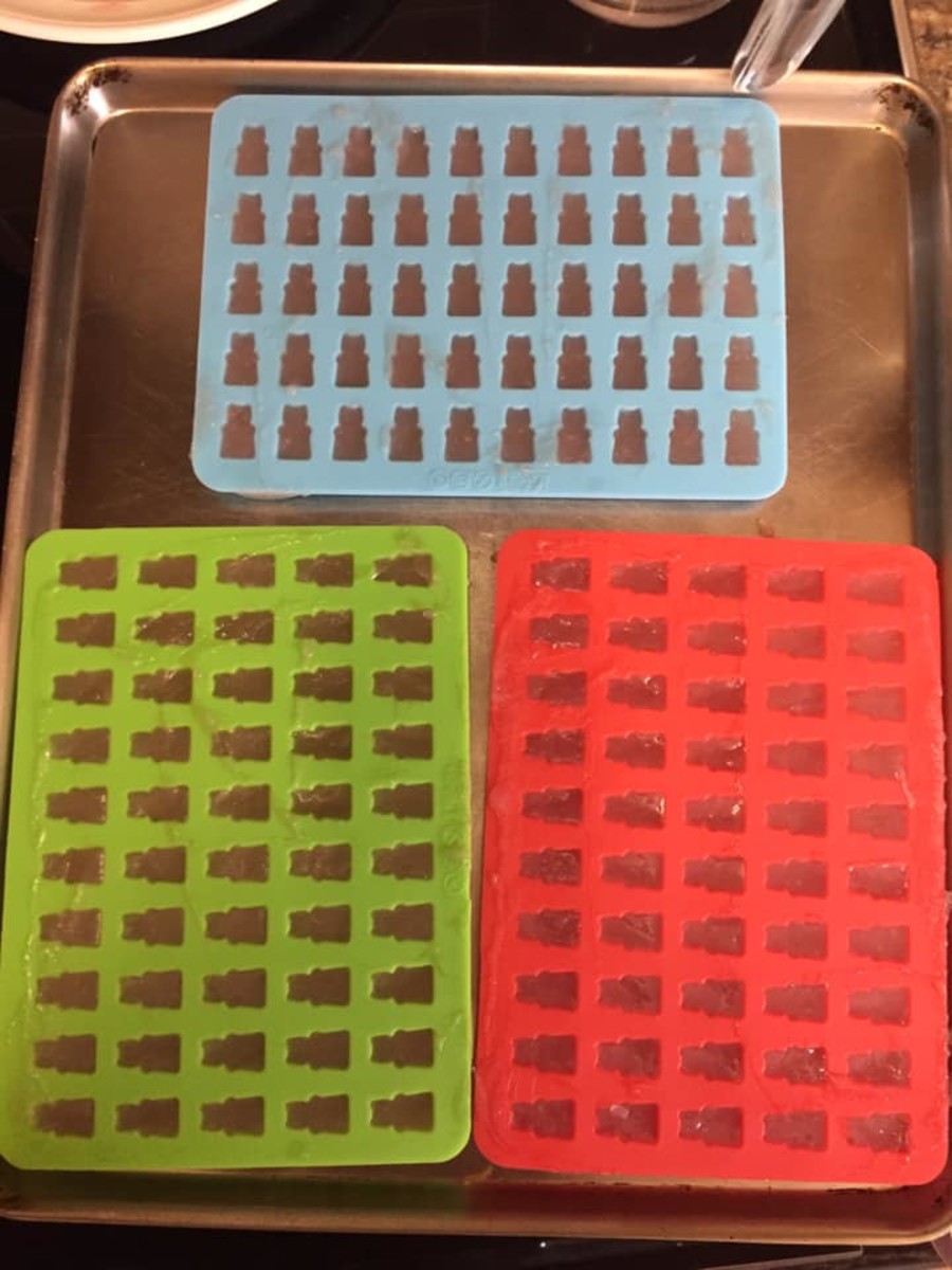 Silicone moulds are essential for making gummies