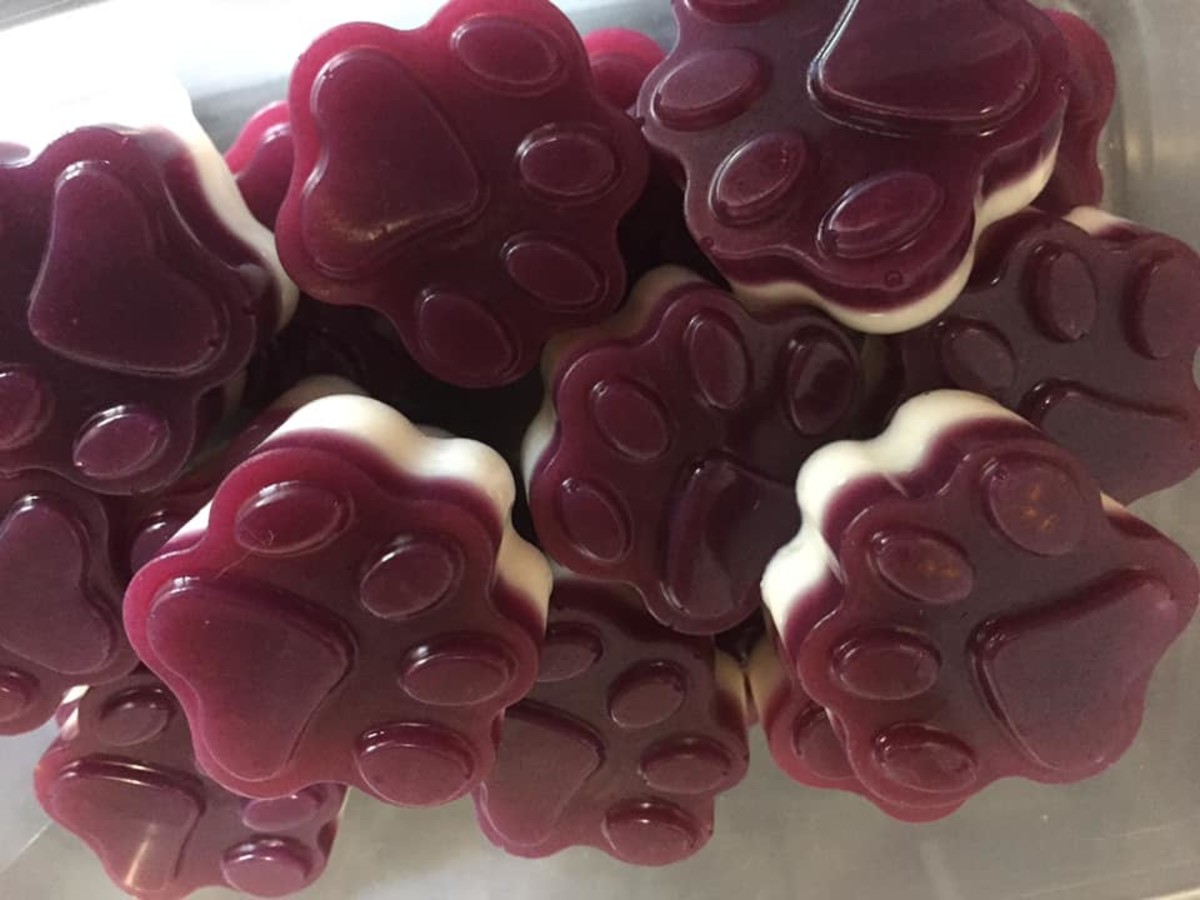 Blueberry and goat's milk gummies