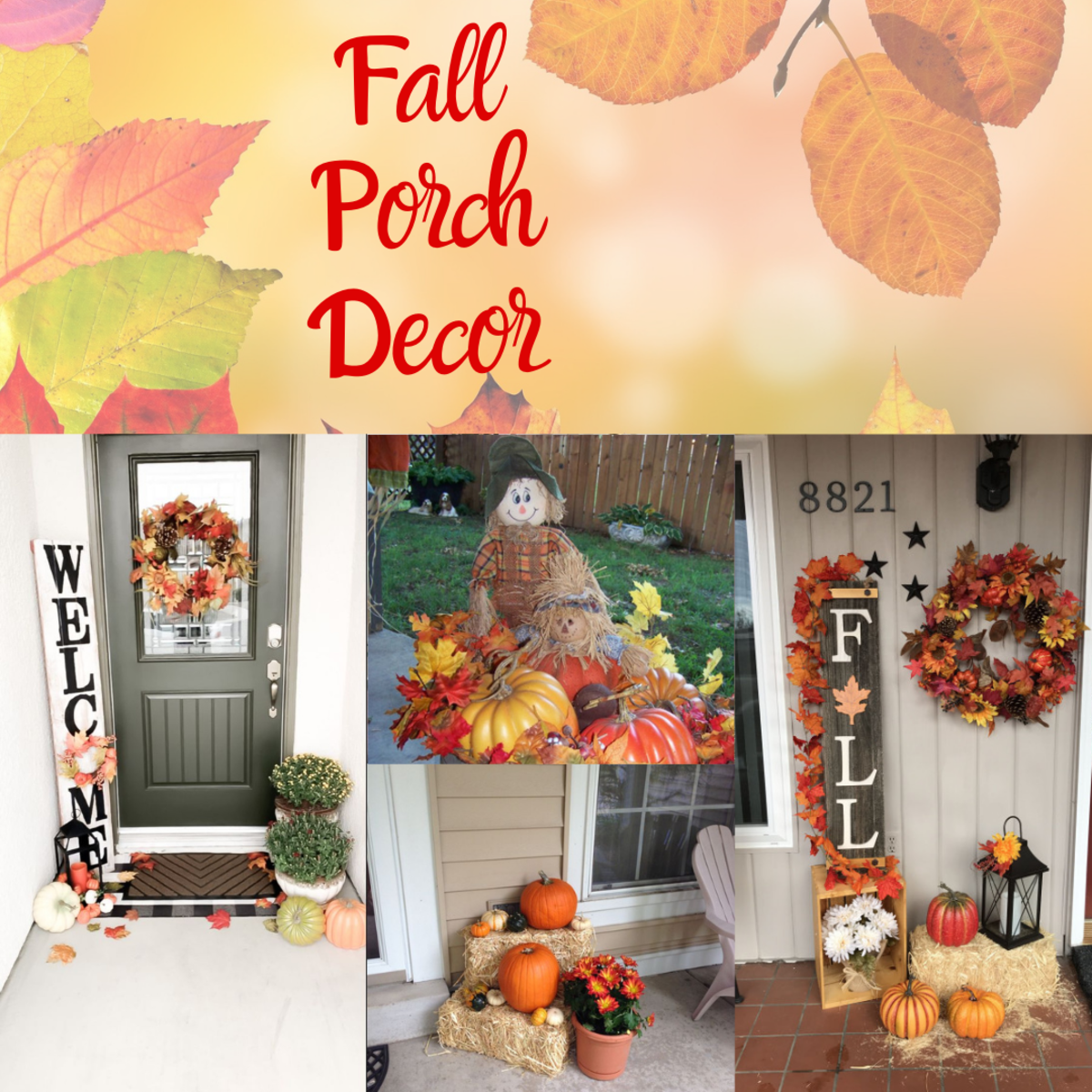 50+ Stunning DIY Fall Front Porch Decor Ideas to Bring a Cozy and Rustic Vibe to Your Outdoors