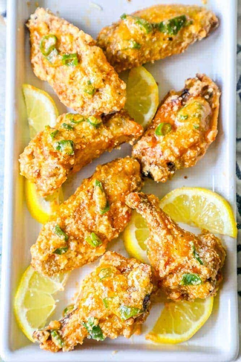 Lemon Garlic Chicken Wings