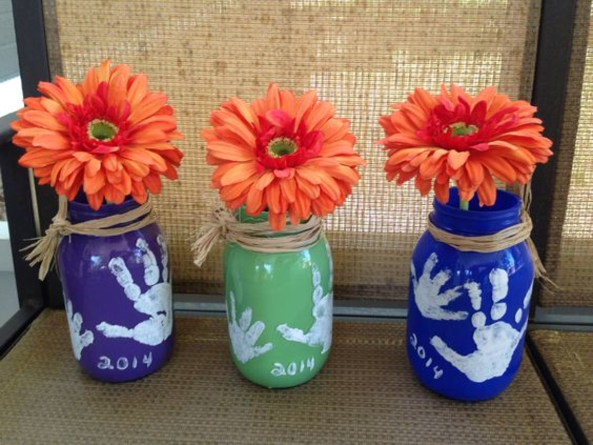 Handprint Vases