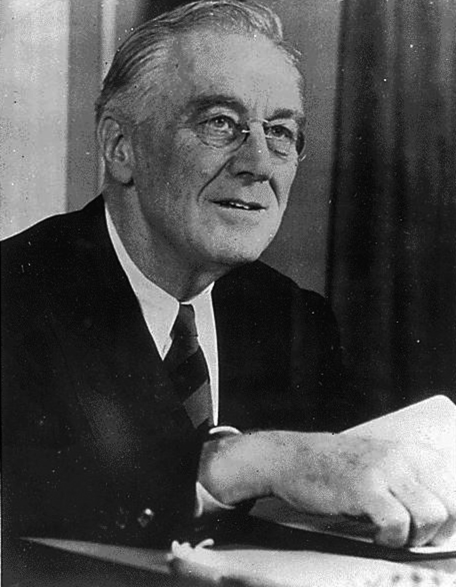 In his first year as President, Franklin Delano Roosevelt banned ownership of gold and set up confiscation, 1933.