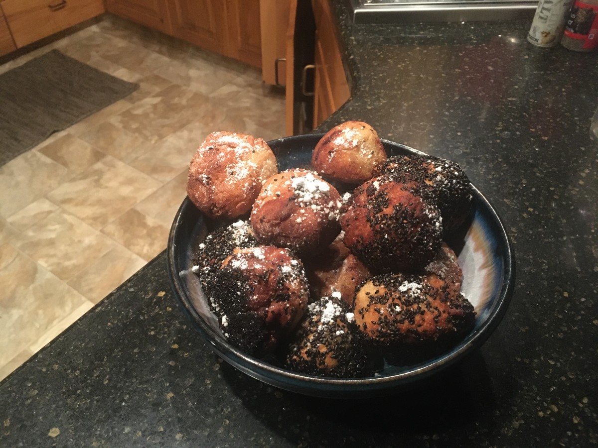 Red bean paste and cherry sesame balls