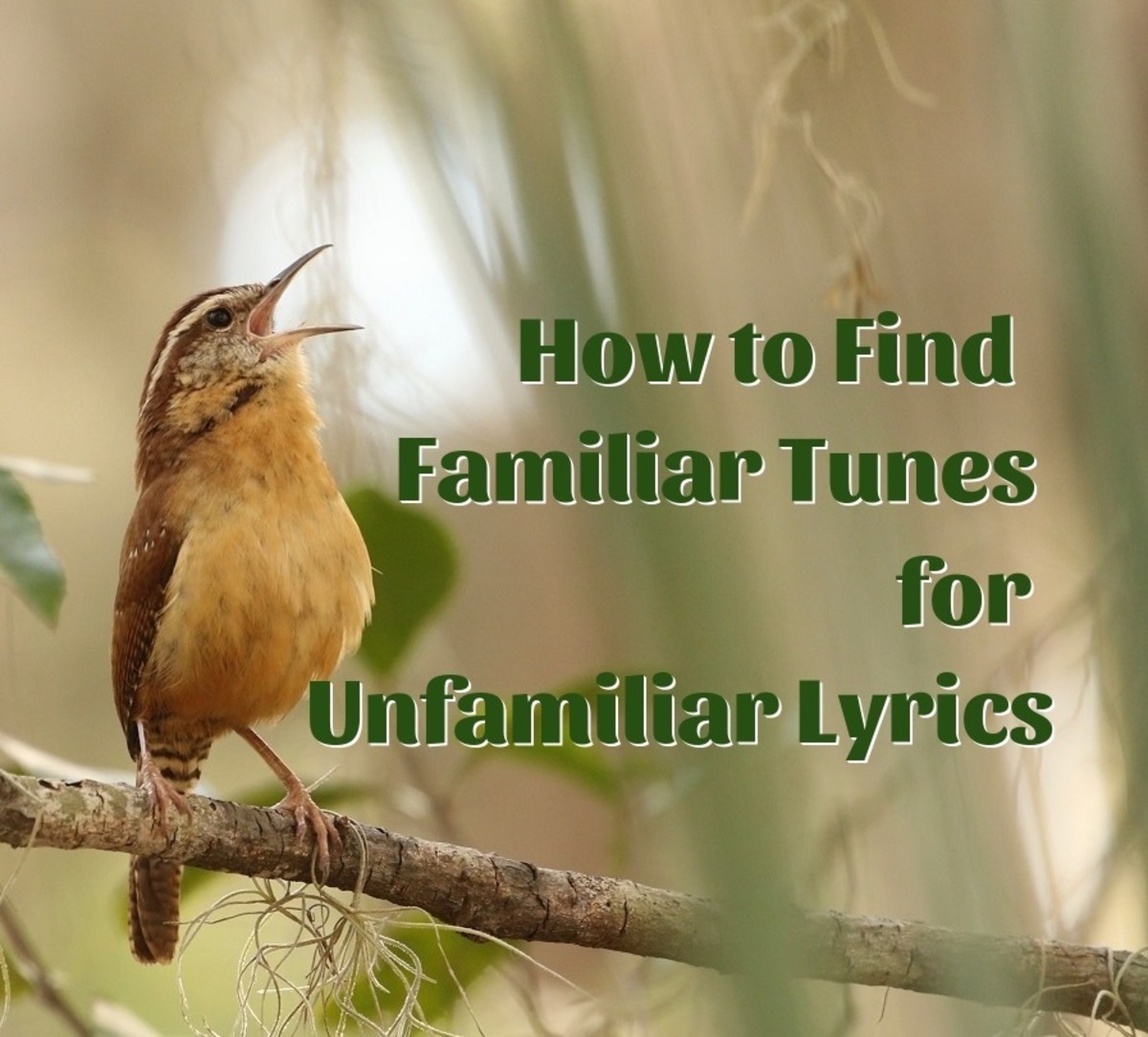 How to Find Familiar Tunes for Unfamiliar Lyrics