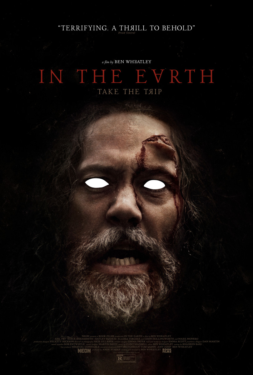 Poster art for "In the Earth" featuring Reece Shearsmith.