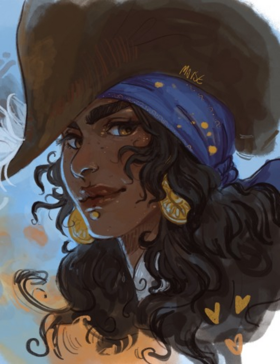 Fan art of Isabela as an admiral.