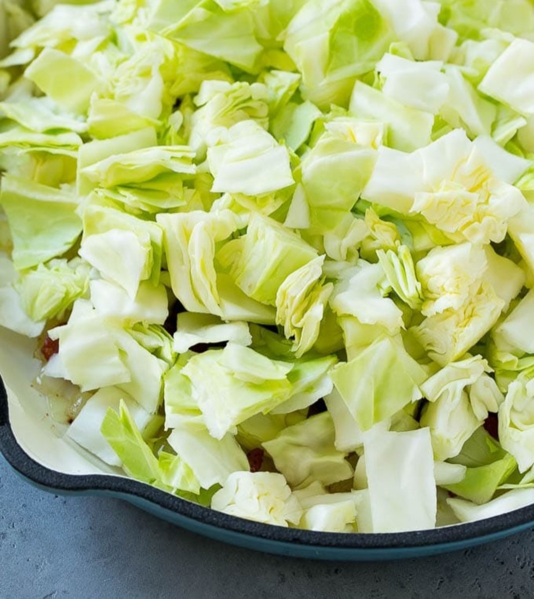 Chopped cabbage