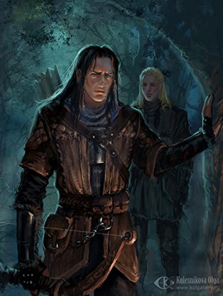 Maric and Loghain in "The Stolen Throne."