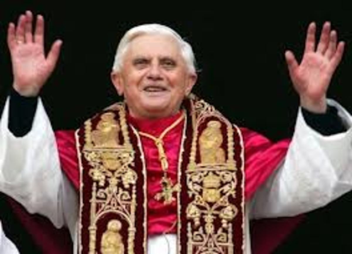 The existing pope has given way to modern times, since he sees that his old ways may not be the best for the church, he has chosen to retire, in the hope that a new pope can bring renewed life to the Church. 