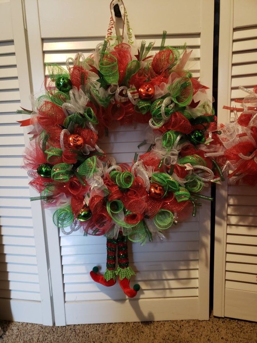 Elf Christmas Wreath