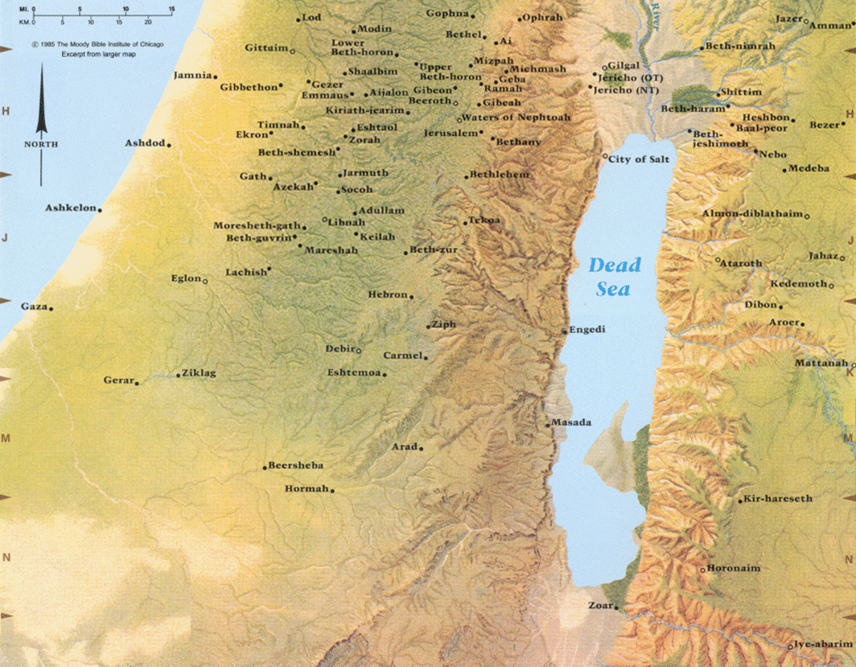 The Dead Sea in the Middle East is 430 below sea level, this geographic feature denies the possibility of the universal flood being true.  