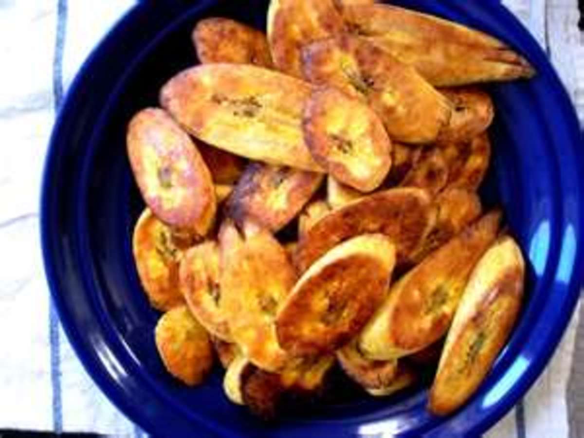Baked "Fried" Plantains (Platanos Tajaditas)