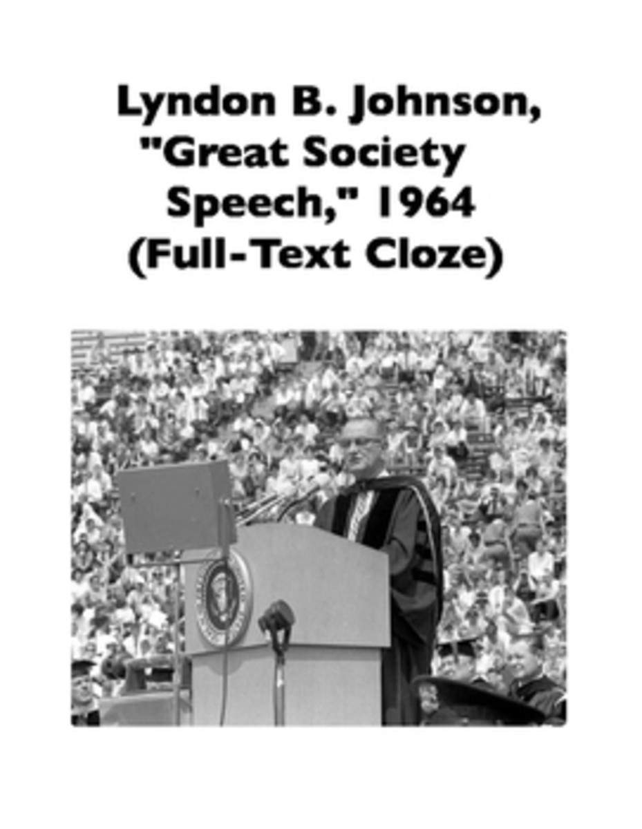 Analytical Essay of President Johnson's Speech Great Society