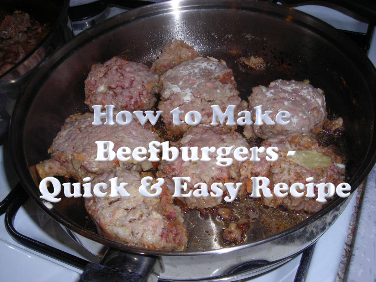 Beefburgers - Quick and Easy Recipe
