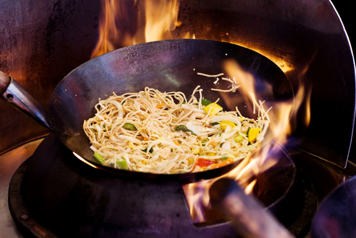 The nonstick capabilities of woks get better with regular cooking.