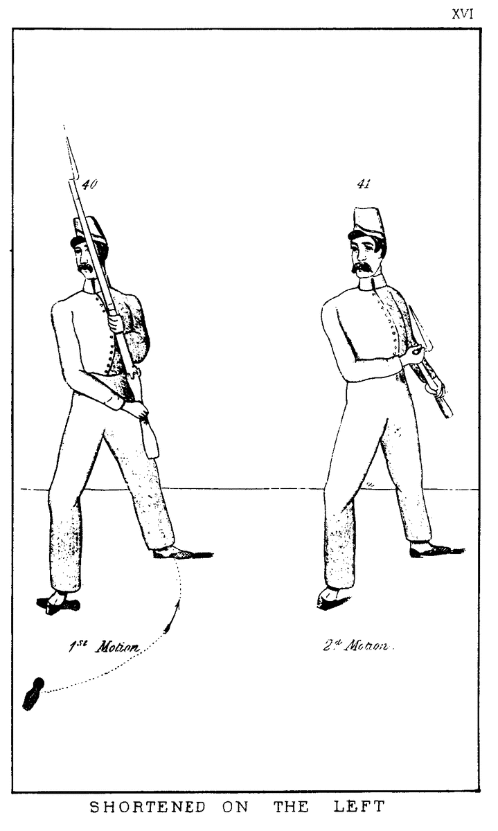 McClellan's Manual illustration - On The Left, Shorten