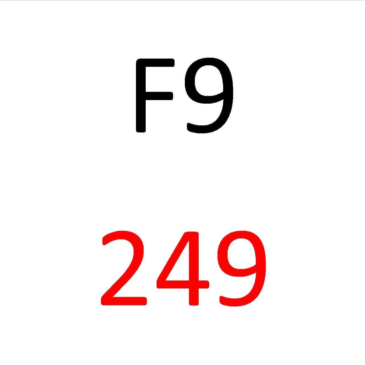 249 in Hexadecimal and Decimal