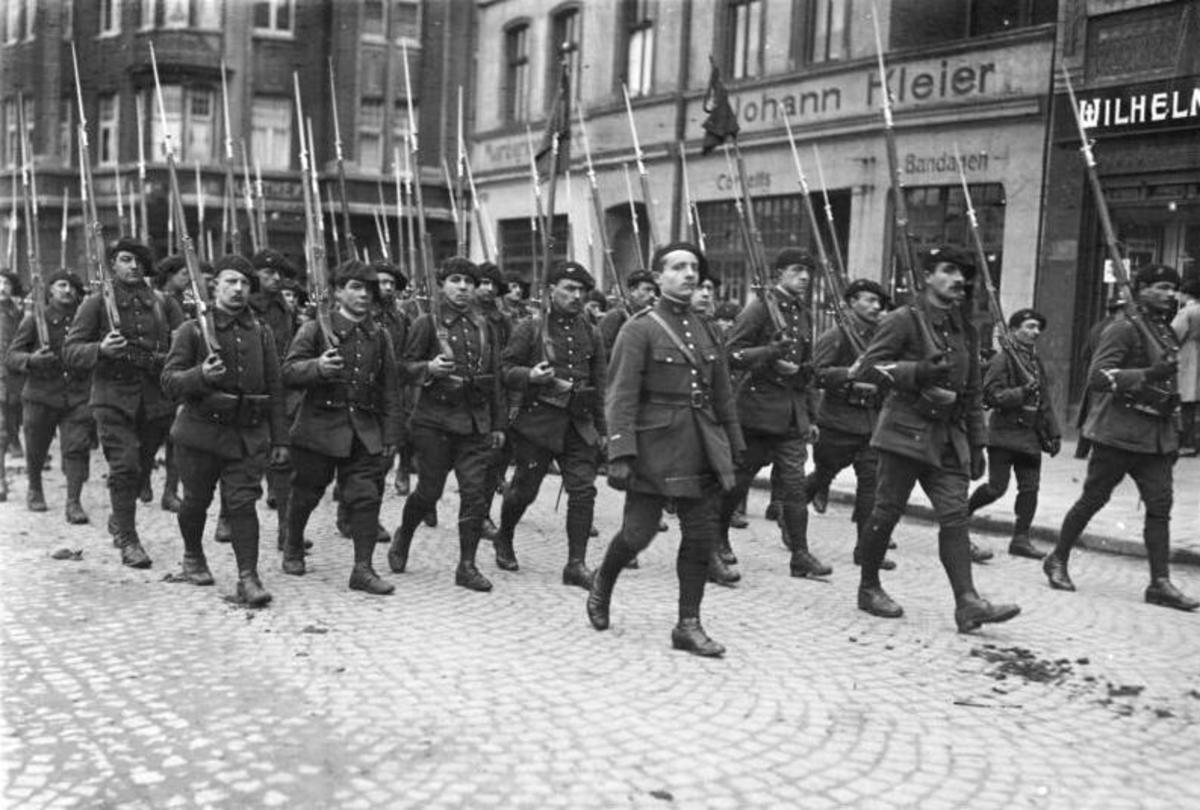 French troops in the Ruhr