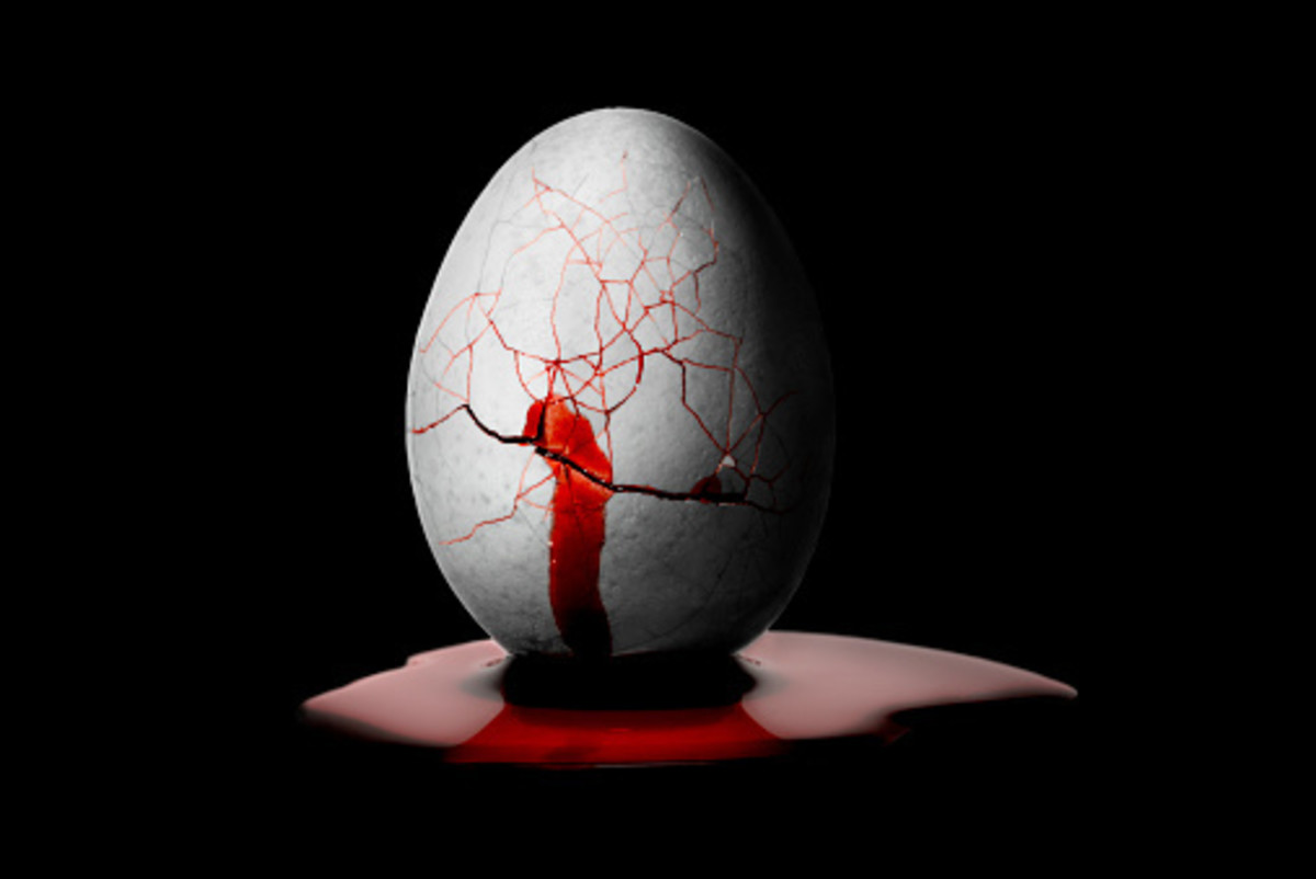 Some farmers believe that the presence of blood in an egg or in fresh milk means the animal has seen the devil.