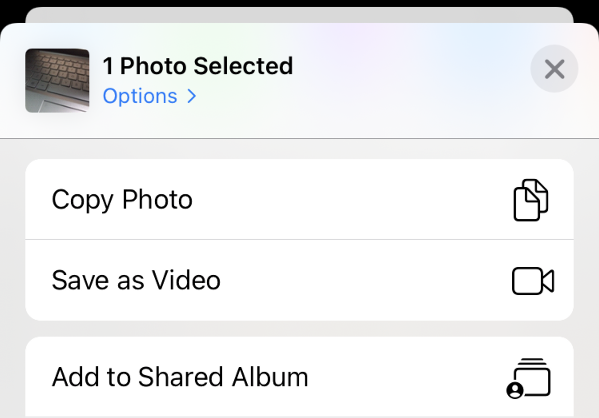 Simply search and select the "Save as Video" option.