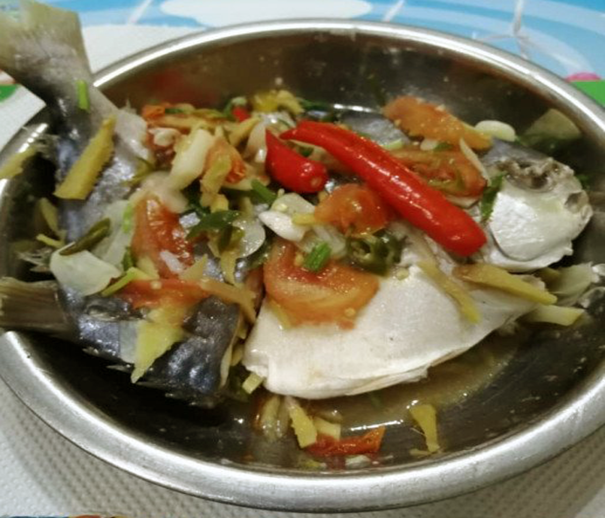 Nutritious Chinese-style Steamed Golden Pomfret