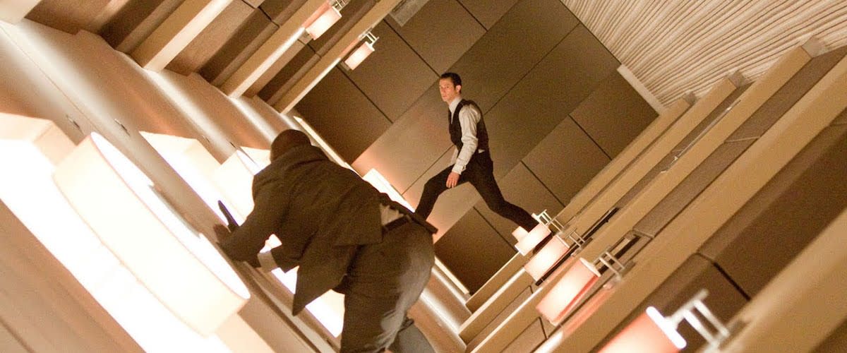 Fights inside dreams in "Inception".