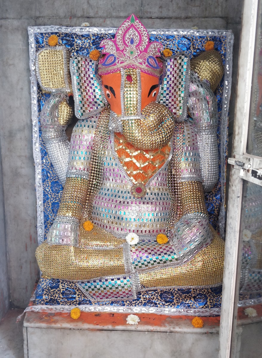 Lord Ganesha inside the main temple