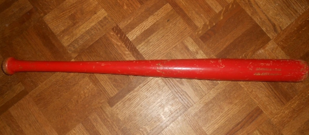 I still have my souvenir baseball bat.