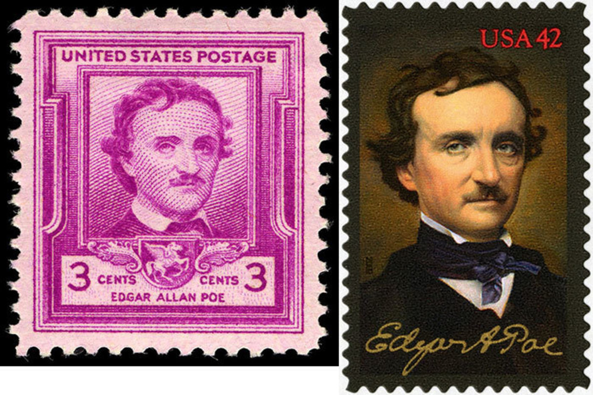 Poe and Commemorative U.S. tamp