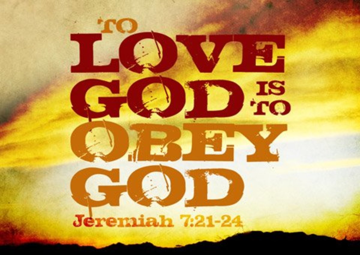 Keeping God's commandments means to obey God.