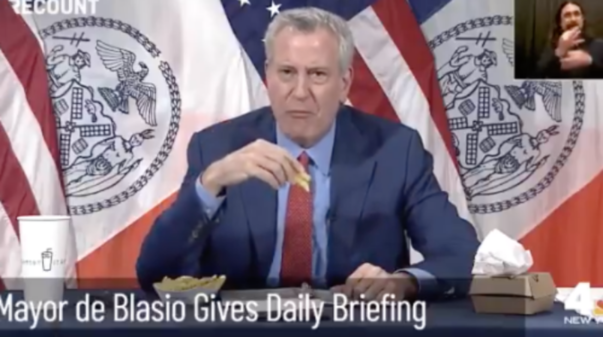 Your odds are much better in New York with de Blasio's  burger or fries incentive, for those rolling up their sleeves for the Covid-19 vaccine.