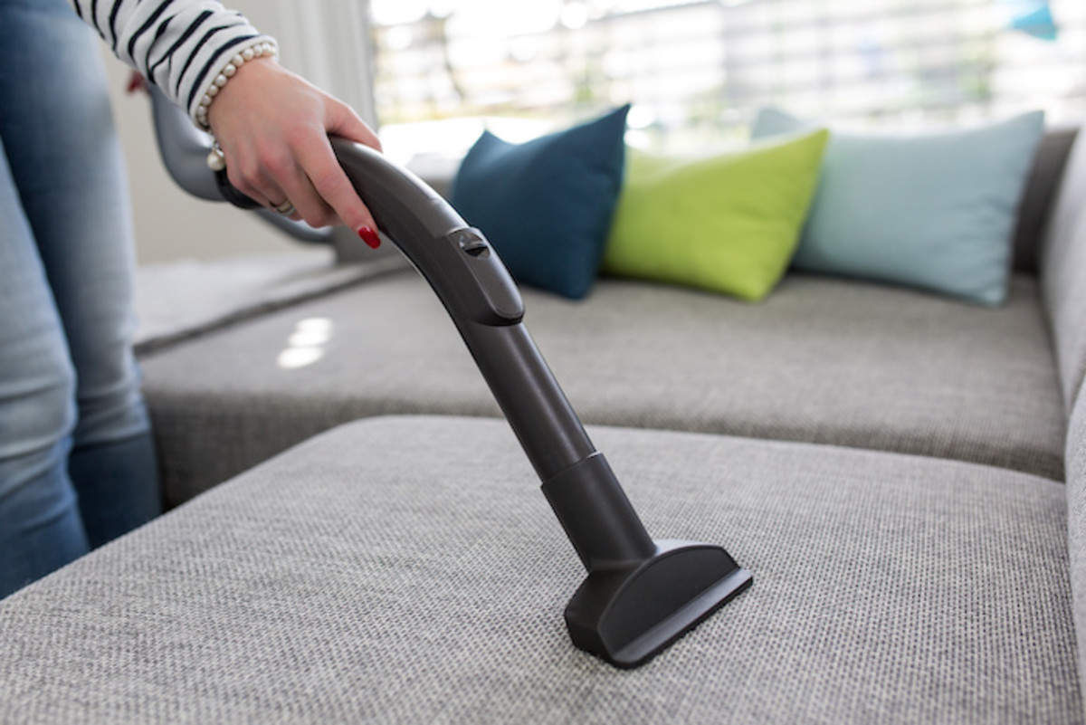 It's always a good idea to regularly vacuum your upholstered furniture to keep the fabric from breaking down.
