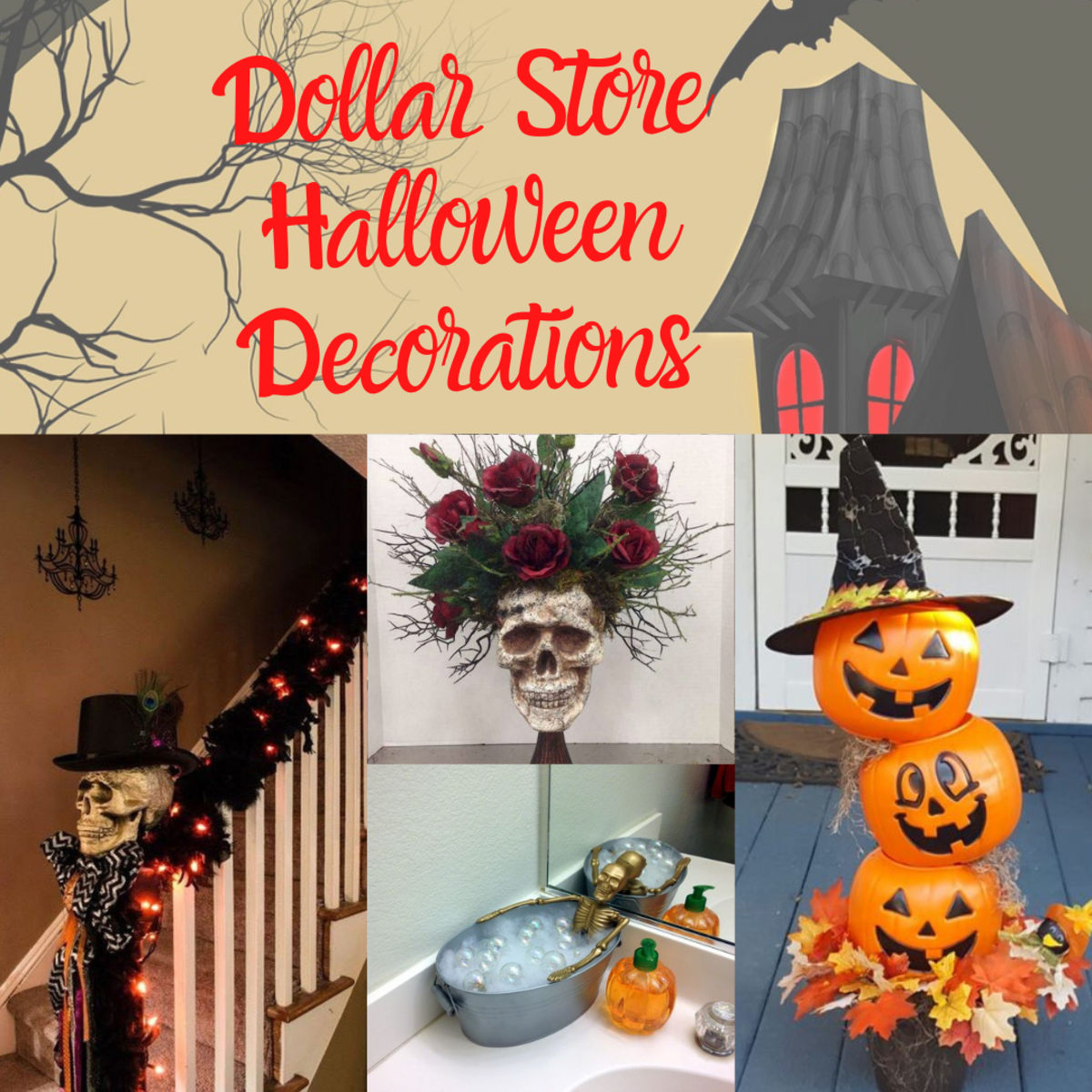 50+ DIY Dollar Store Halloween Decorations To Creep Your Guests Out