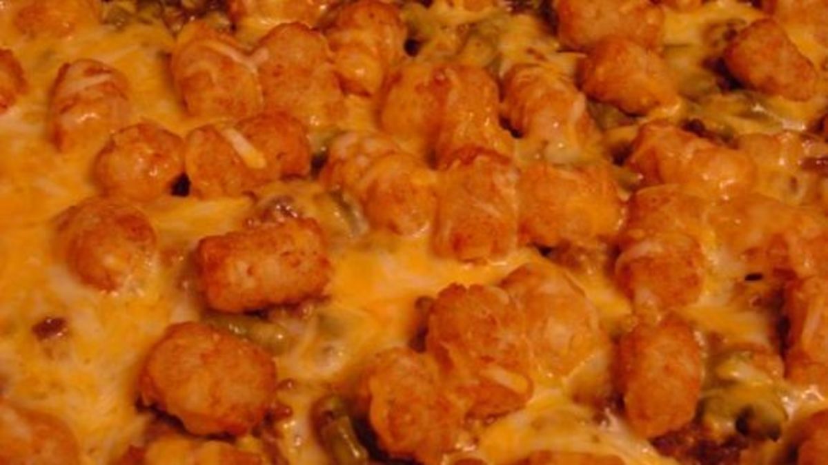 Classic Tater Tot Casserole with Green Beans