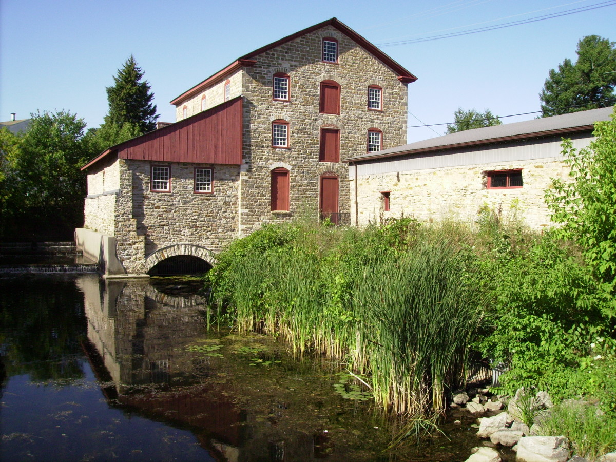 Old Stone Mill in village of Delta, Ontario, Canada the town where Charles O'Connor and his family lived.